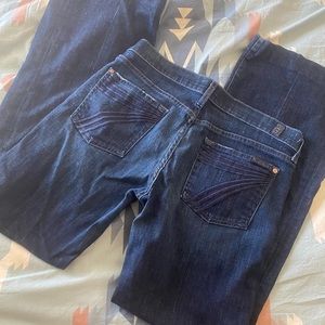 7FAMK dojo flare jeans